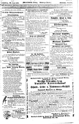 Fränkischer Kurier Mittwoch 11. Juni 1873