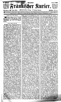 Fränkischer Kurier Freitag 20. Juni 1873