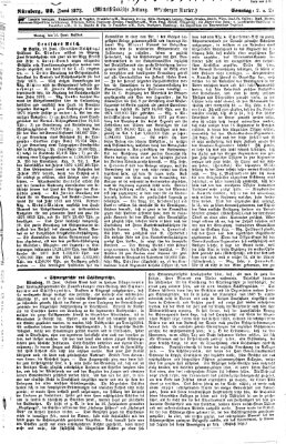 Fränkischer Kurier Sonntag 22. Juni 1873