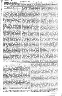 Fränkischer Kurier Samstag 5. Juli 1873