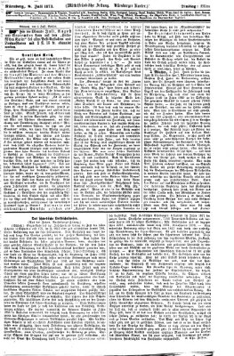 Fränkischer Kurier Dienstag 8. Juli 1873