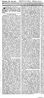 Fränkischer Kurier Mittwoch 16. Juli 1873