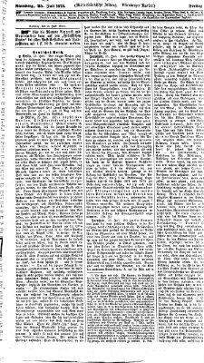 Fränkischer Kurier Freitag 25. Juli 1873