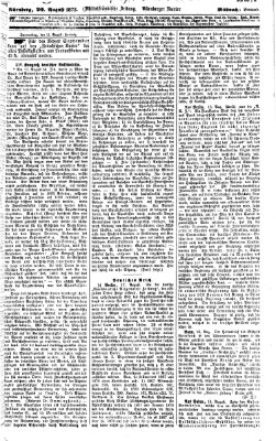 Fränkischer Kurier Mittwoch 20. August 1873