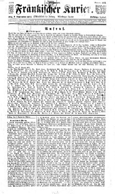 Fränkischer Kurier Montag 1. September 1873