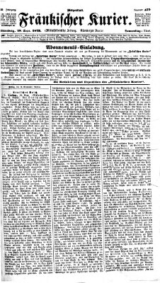 Fränkischer Kurier Donnerstag 18. September 1873