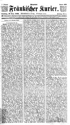 Fränkischer Kurier Freitag 19. September 1873