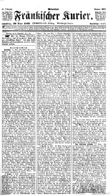 Fränkischer Kurier Samstag 20. September 1873