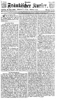 Fränkischer Kurier Montag 22. September 1873