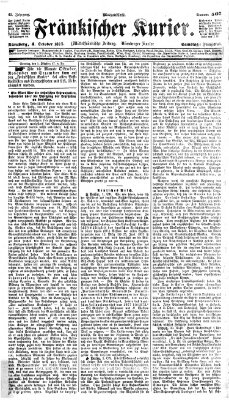 Fränkischer Kurier Samstag 4. Oktober 1873