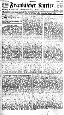 Fränkischer Kurier Dienstag 7. Oktober 1873