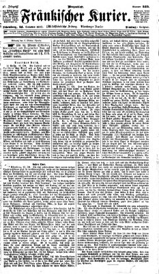 Fränkischer Kurier Dienstag 14. Oktober 1873