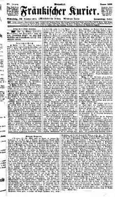 Fränkischer Kurier Donnerstag 16. Oktober 1873