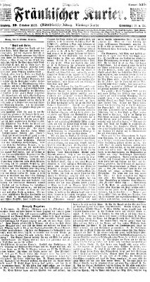 Fränkischer Kurier Sonntag 19. Oktober 1873