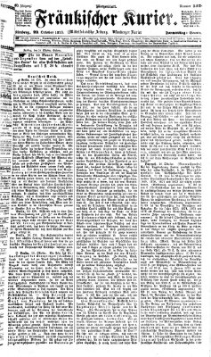 Fränkischer Kurier Donnerstag 23. Oktober 1873