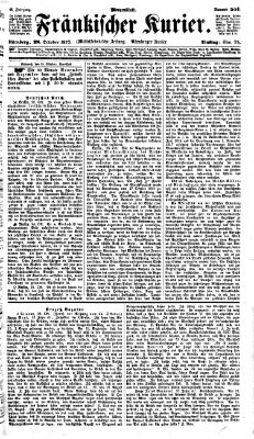 Fränkischer Kurier Dienstag 28. Oktober 1873