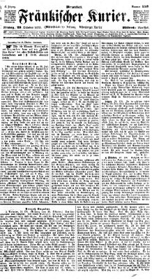 Fränkischer Kurier Mittwoch 29. Oktober 1873