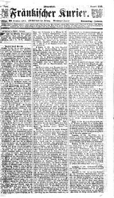 Fränkischer Kurier Donnerstag 30. Oktober 1873