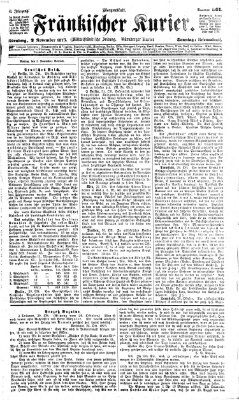 Fränkischer Kurier Sonntag 2. November 1873