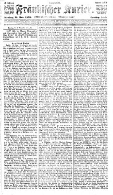 Fränkischer Kurier Samstag 15. November 1873