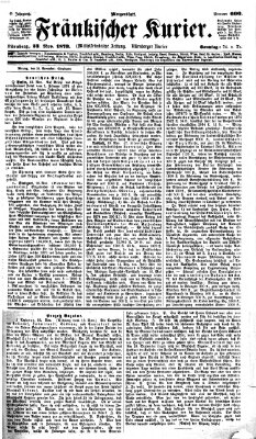 Fränkischer Kurier Sonntag 23. November 1873