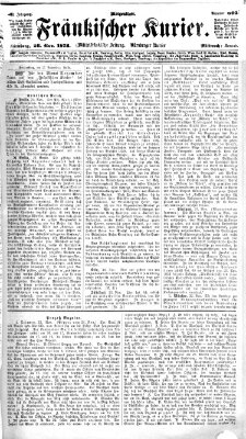 Fränkischer Kurier Mittwoch 26. November 1873