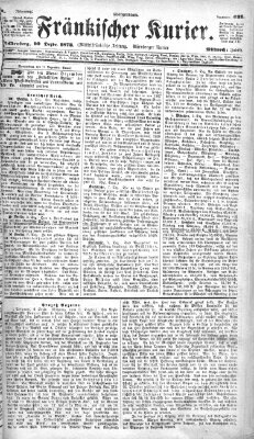 Fränkischer Kurier Mittwoch 10. Dezember 1873