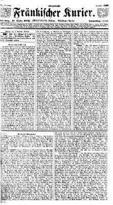 Fränkischer Kurier Donnerstag 11. Dezember 1873