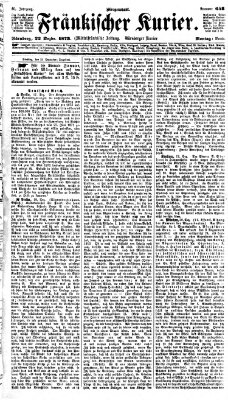 Fränkischer Kurier Montag 22. Dezember 1873