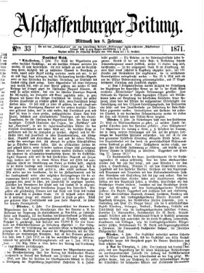 Aschaffenburger Zeitung Mittwoch 8. Februar 1871