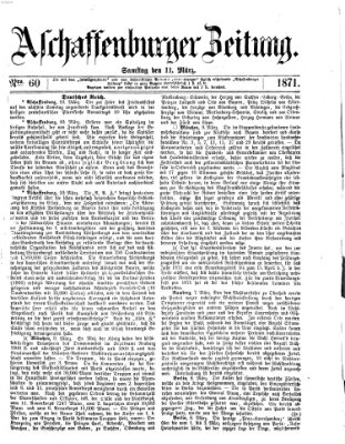 Aschaffenburger Zeitung Samstag 11. März 1871