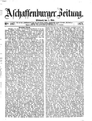 Aschaffenburger Zeitung Mittwoch 3. Mai 1871