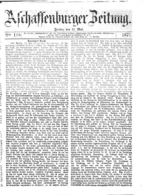 Aschaffenburger Zeitung Freitag 12. Mai 1871