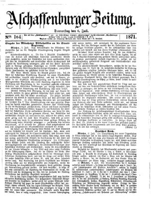 Aschaffenburger Zeitung Donnerstag 6. Juli 1871