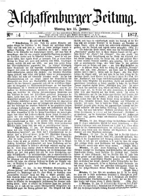 Aschaffenburger Zeitung Montag 15. Januar 1872