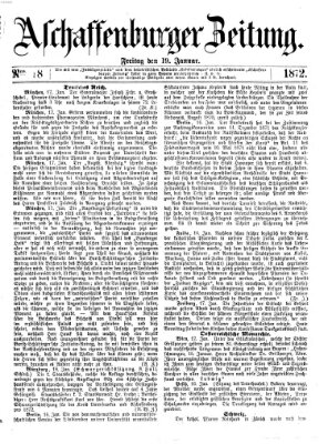 Aschaffenburger Zeitung Freitag 19. Januar 1872