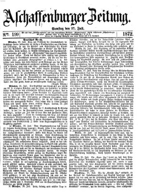 Aschaffenburger Zeitung Samstag 27. Juli 1872