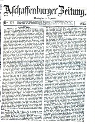 Aschaffenburger Zeitung Montag 9. Dezember 1872