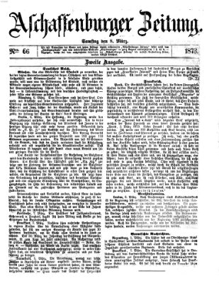 Aschaffenburger Zeitung Samstag 8. März 1873