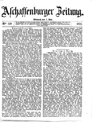 Aschaffenburger Zeitung Mittwoch 7. Mai 1873