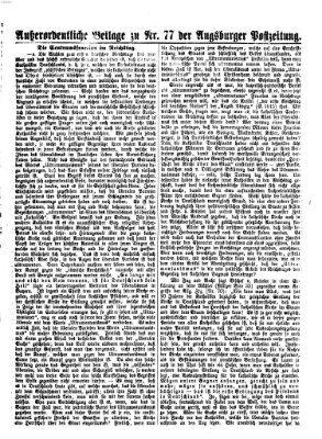 Augsburger Postzeitung Dienstag 28. März 1871