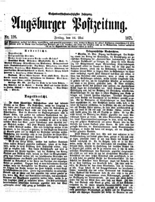 Augsburger Postzeitung Freitag 26. Mai 1871