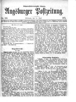 Augsburger Postzeitung Mittwoch 28. Juni 1871