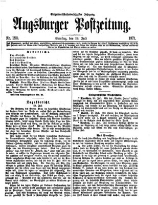 Augsburger Postzeitung Samstag 29. Juli 1871