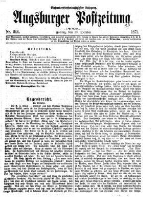 Augsburger Postzeitung Freitag 13. Oktober 1871