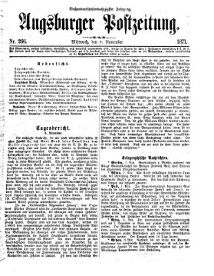 Augsburger Postzeitung Mittwoch 8. November 1871