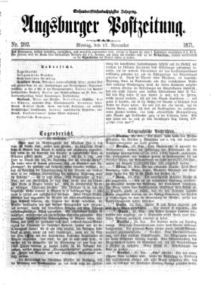 Augsburger Postzeitung Montag 27. November 1871