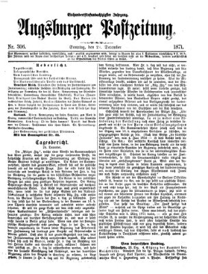 Augsburger Postzeitung Sonntag 24. Dezember 1871