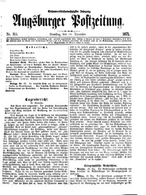 Augsburger Postzeitung Samstag 30. Dezember 1871