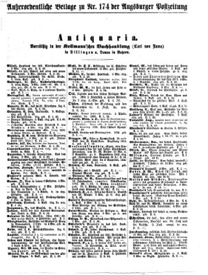 Augsburger Postzeitung Samstag 22. Juli 1871